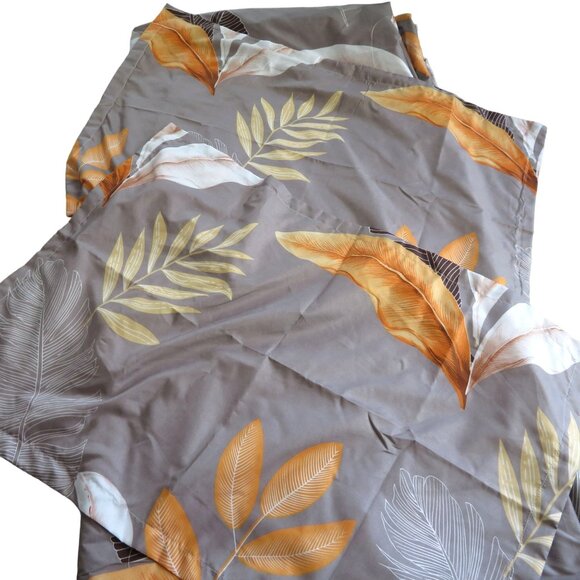 Queen Duvet Cover Set 90 x 88 Reversable 2 Shams Multicolor Tropical New - Picture 9 of 11